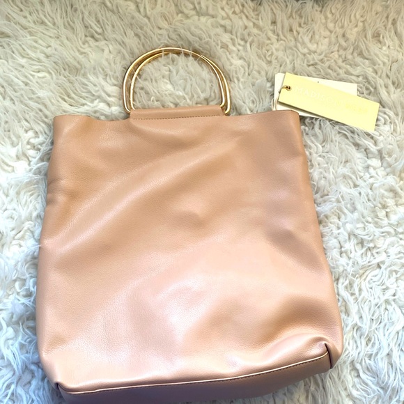 Madison West purse with metal handle - Picture 1 of 8